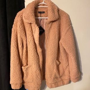 Zaful Pink Teddy Jacket